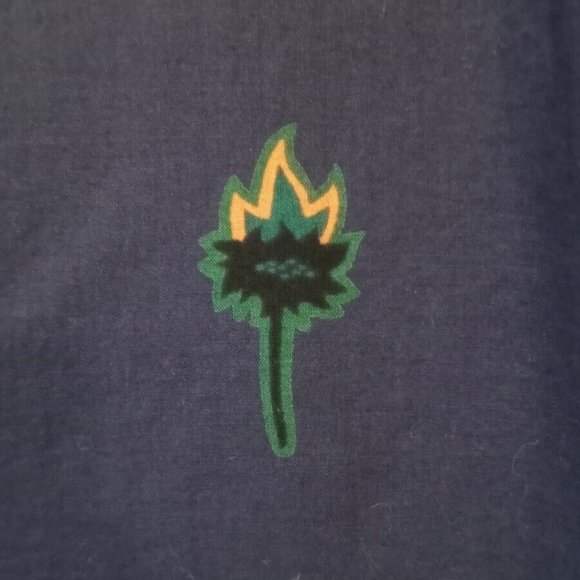 Current PS PAUL SMITH - Flames/trophy blue printed shirt - Sz L - Picture 11 of 13